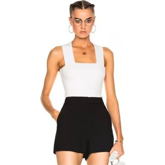 A.L.C. Lia Cropped Tank Top White S - Picture 4 of 6